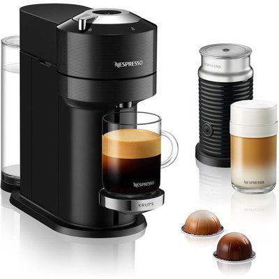Nespresso by KRUPS Vertuo Next XN911840 Coffee Machine with Aeroccino - Black 