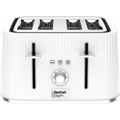 Tefal Loft TT60140 4-Slice Toaster - Pure White
