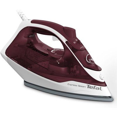 Tefal Express Steam FV2869 Steam Iron - White & Red 