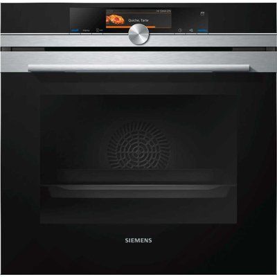 Siemens IQ-700 HR678GES6B Wifi Connected Built In Electric Single Oven - Stainless Steel