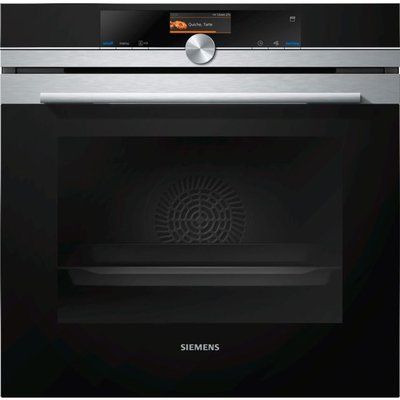 Siemens HR676GBS6B iQ700 Wifi Connected Built In Electric Single Oven with Steam Function - Stainless Steel