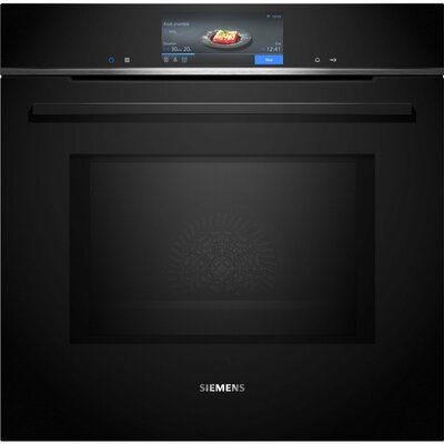 Siemens HM778GMB1B iQ700 Built-In Combination Microwave Oven - Black