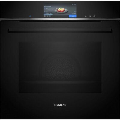 Siemens HS758G3B1B iQ700 Electric Single Oven with Steam Function - Black