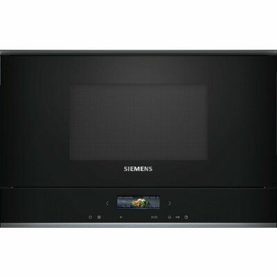 Siemens BF722L1B1B iQ700 Built-In Microwave with Grill - Black