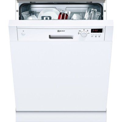 NEFF S41E50W1GB Full-size Semi-integrated Dishwasher - White