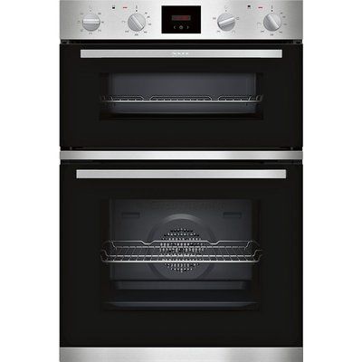 NEFF U1GCC0AN0B N30 6 Function Built-in Double Oven With LCD Display - Stainless Steel