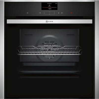 Neff B57CS24H0B N90 Multifunction Single Oven With Pyrolytic Cleaning & SLIDE&HIDE Door - Black With
