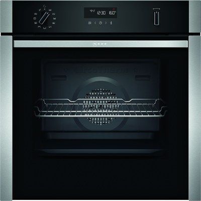 NEFF B6ACH7HH0B N50 Slide&Hide Pyrolytic Electric Built-in Single Oven - Stainless Steel