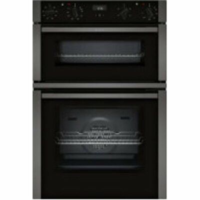 NEFF N 50 U1ACE2HG0B Built-In Easy-Clean Double Oven - Graphite Grey