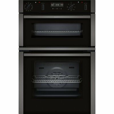 NEFF N50 U2ACM7HG0B Built In WiFi Connected Electric Double Oven - Graphite