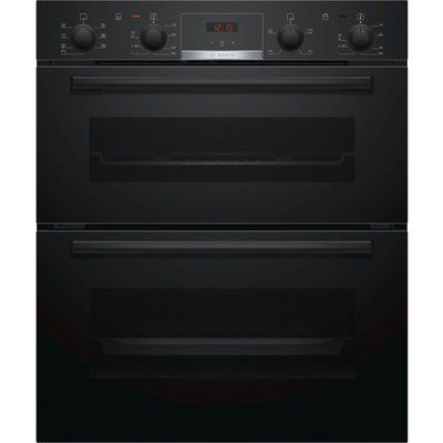 Bosch NBS533BB0B Electric Built-under Double Oven - Black
