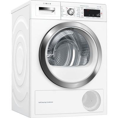 Bosch Serie 8 WTWH7561GB Smart 9 kg Heat Pump Tumble Dryer - White