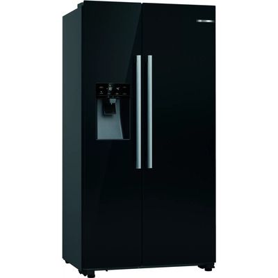 Bosch KAD93VBFPG Serie 6 American Side-by-side Fridge Freezer With Ice & Water Dispenser - Black