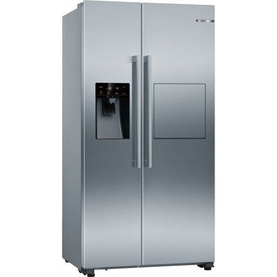 Bosch KAG93AIEPG Side-by-side American Fridge Freezer With Ice & Water Dispenser - Easyclean Stainless Steel
