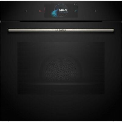 Bosch Series 8 HSG7584B1 Built-In Oven with Steam Function - Black