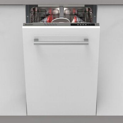 Sharp QW-NS14I49EX-EN Fully Integrated Slimline Dishwasher