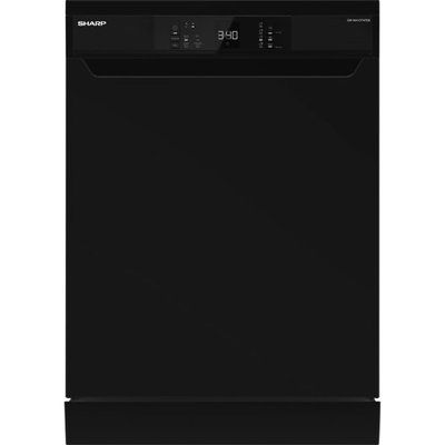Sharp QW-NA1CF47EB-EN Standard Dishwasher - Black