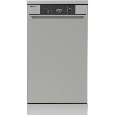 Sharp QW-NS1CF49ES-EN Slimline Dishwasher - Silver