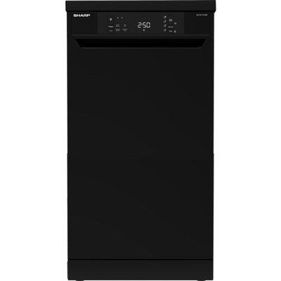 Sharp QW-NS1CF49EB-EN Slimline Dishwasher - Black