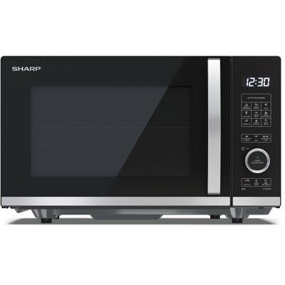 Sharp YCQG204AUB 20L Digital Flatbed Microwave with Grill - Black