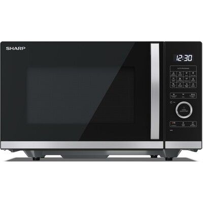 Sharp YCQG254AUB 25L Digital Flatbed Microwave with Grill - Black