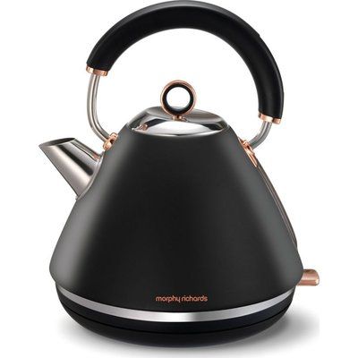 Morphy Richards Accents 102104 Traditional Kettle - Black & Rose Gold