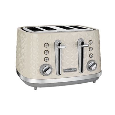 Morphy Richards Vector 248132 4 Slice Toaster - Cream