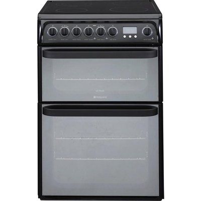 Hotpoint Ultima DUE61BC Electric Ceramic Cooker Black