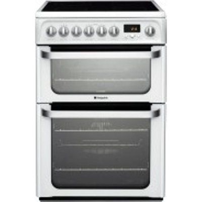 Hotpoint Ultima HUE62P S Electric Cooker with Ceramic Hob
