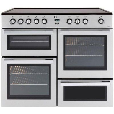 Flavel MLN10CRS Electric Ceramic Range Cooker - Silver & Chrome