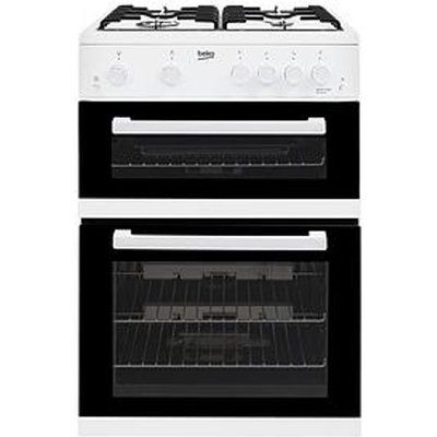 Beko KDG611W 60cm Gas Cooker with Full Width Gas Grill - White