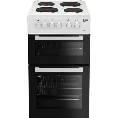 Beko AD531AW 50cm Electric Cooker with Solid Plate Hob