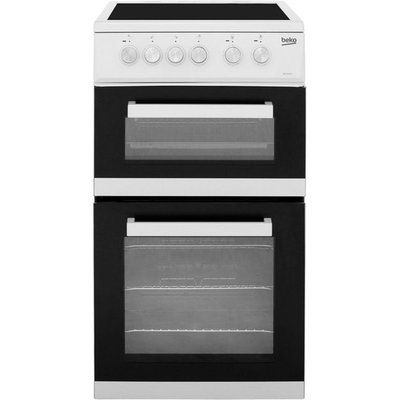 Beko ADC5422AW 50cm Electric Cooker with Ceramic Hob - White
