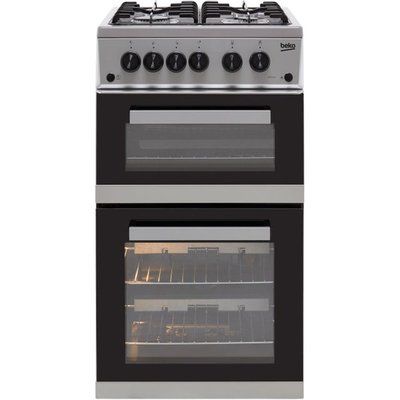 Beko KDVG592S 50cm Gas Cooker with Full Width Gas Grill - Silver
