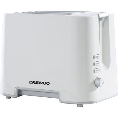 DAEWOO SDA1651 2-Slice Toaster  White & Chrome, White