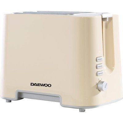 DAEWOO SDA1688 2-Slice Toaster  Cream & Chrome, Cream