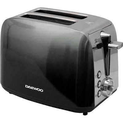 Daewoo Callisto SDA1838 2-Slice Toaster - Black & Silver 