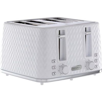 Daewoo Argyle Collection SDA1864 4-Slice Toaster - White 