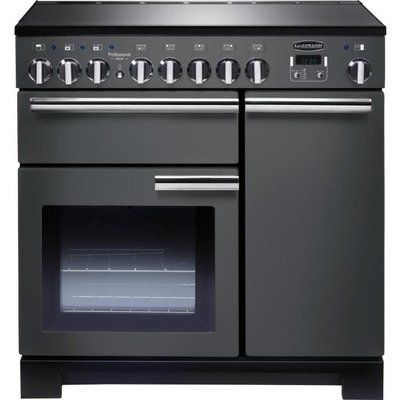 Rangemaster Professional Deluxe 90 Electric Induction Range Cooker - Slate & Chrome