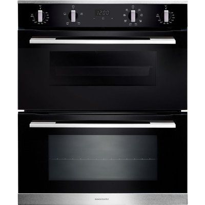 Rangemaster RMB7248BL/SS Electric Built-under Double Oven - Black