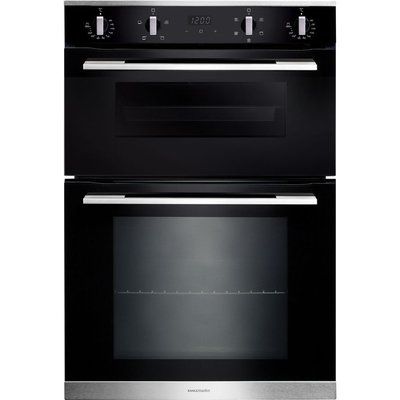 Rangemaster RMB9045BL/SS Electric Double Oven - Black & Stainless Steel