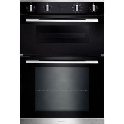 Rangemaster RMB9048BL/SS Electric Double Oven - Black & Stainless Steel