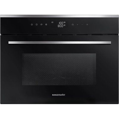 Rangemaster RMB45MCBL/SS Built-in Combination Microwave - Black & Stainless Steel