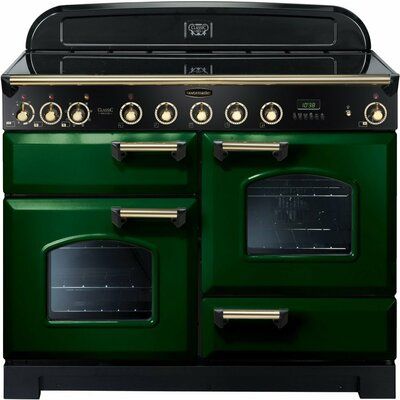 Rangemaster Classic Deluxe CDL110EIRG/B 110cm Electric Range Cooker with Induction Hob - Racing Green