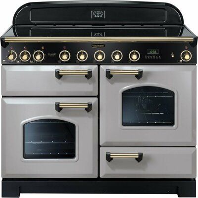 Rangemaster Classic Deluxe CDL110EIRP/B 110cm Electric Range Cooker with Induction Hob - Royal Pearl