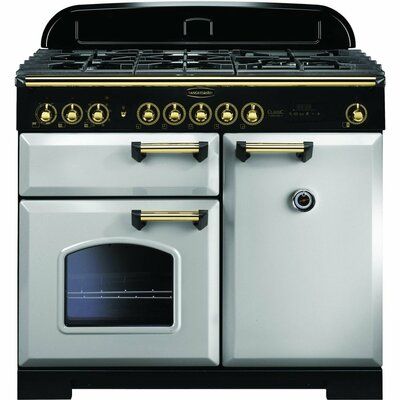 Rangemaster Classic Deluxe CDL100DFFRP/B 100cm Dual Fuel Range Cooker - Royal Pearl