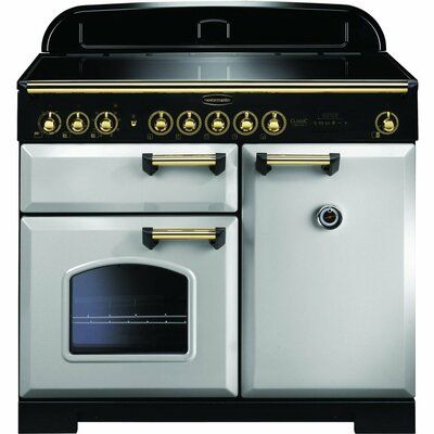 Rangemaster Classic Deluxe CDL100EIRP/B 100cm Electric Range Cooker with Induction Hob - Royal Pearl