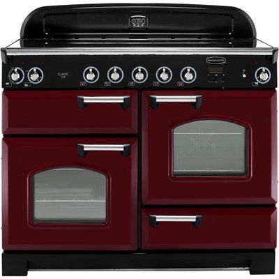 Rangemaster Classic CLA110EICY/C 110cm Electric Range Cooker with Induction Hob - Cranberry