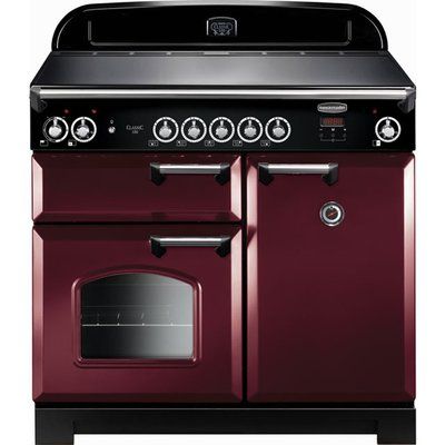 Rangemaster Classic CLA100EICY/C 100cm Electric Range Cooker with Induction Hob - Cranberry