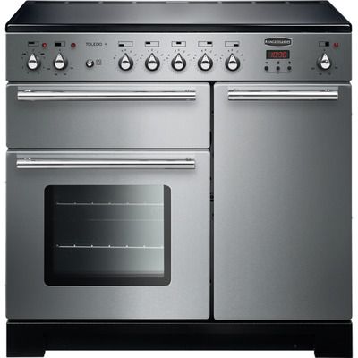 Rangemaster Toledo + TOLP90EISS/C 90cm Electric Range Cooker with Induction Hob - Stainless Steel